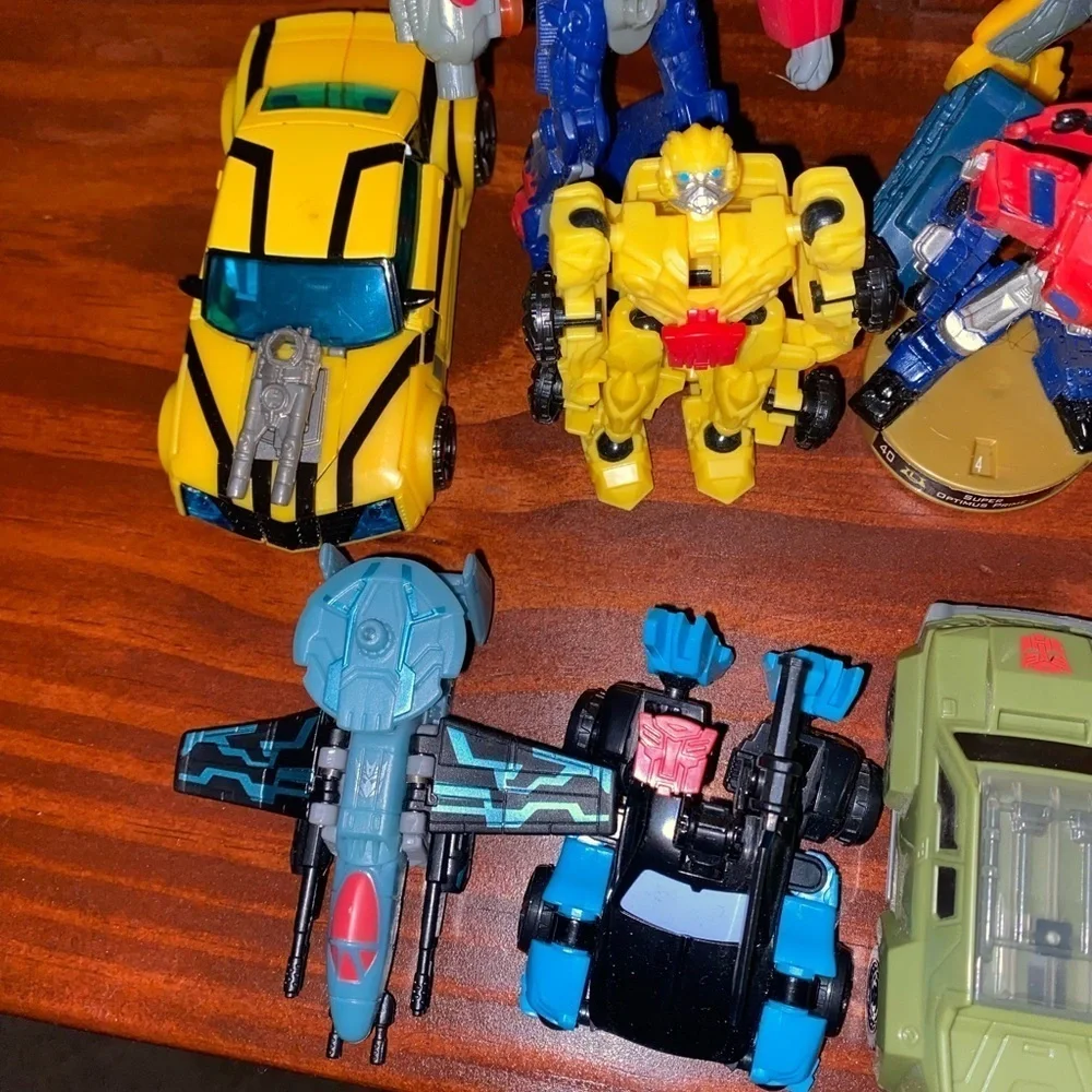 Vintage First Edition Bumblebee + 21 Lot Of Mini/Small Transformer Hasbro Toys